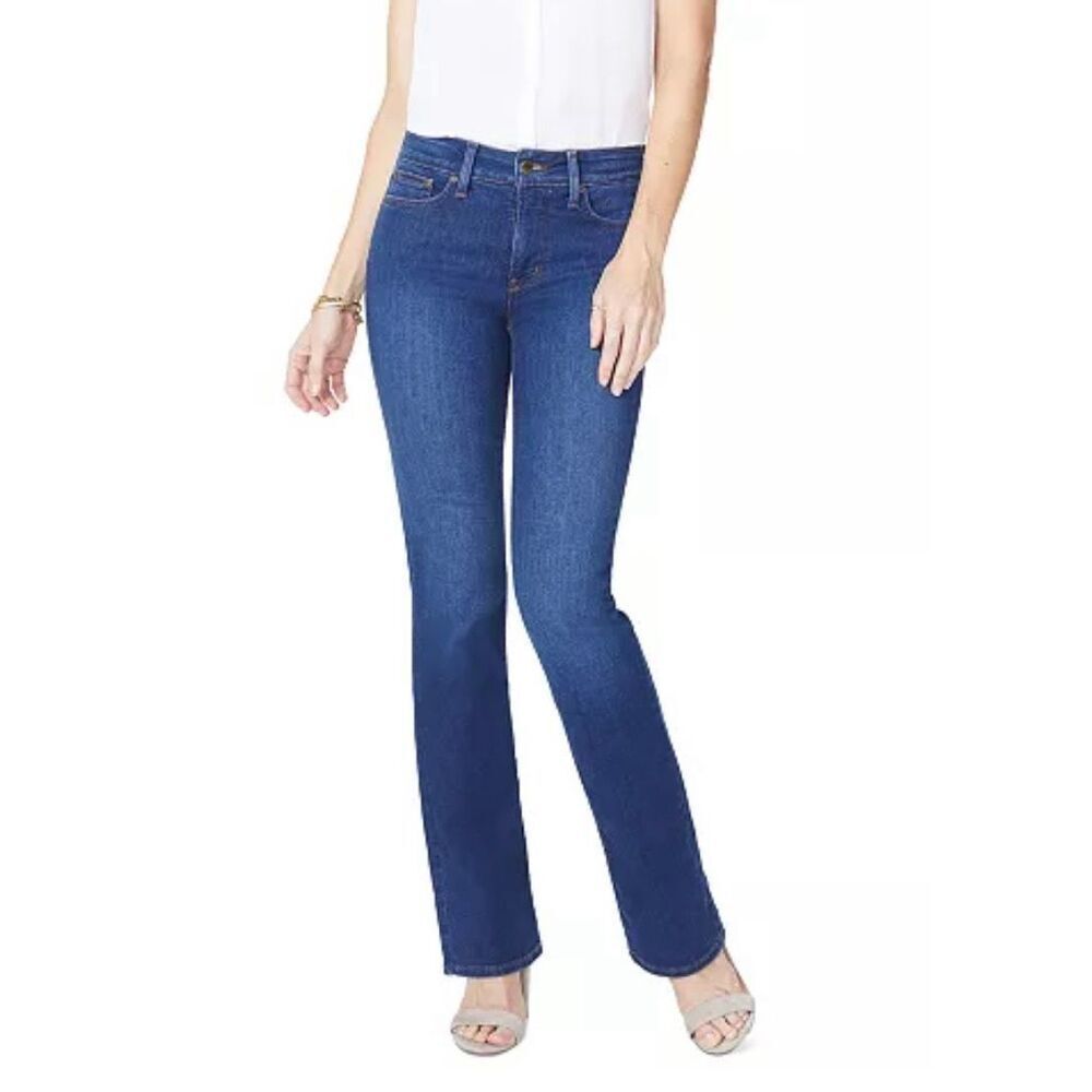 Nydj Barbara bootcut dark wash jean size 10 - Picture 1 of 8